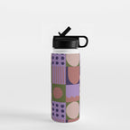 Violet tiles Water Bottle Gallery Image 1