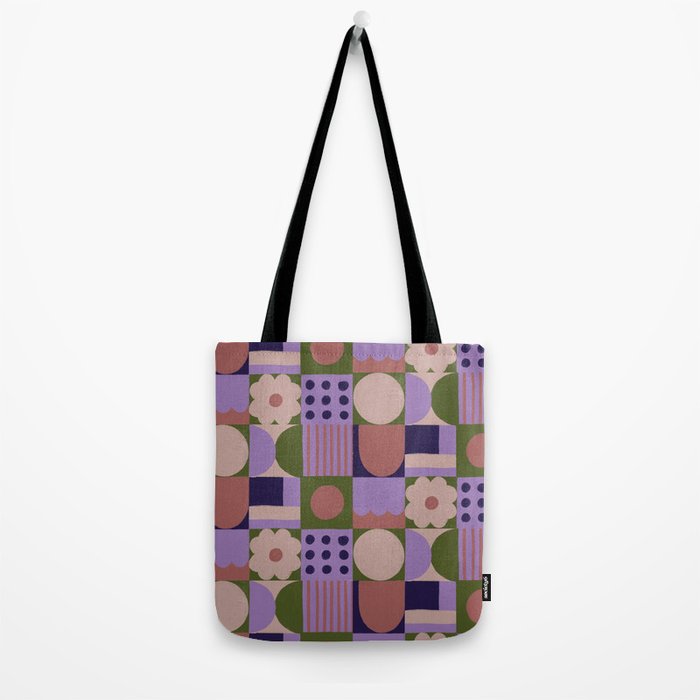 Violet tiles Tote Bag Gallery Image 2