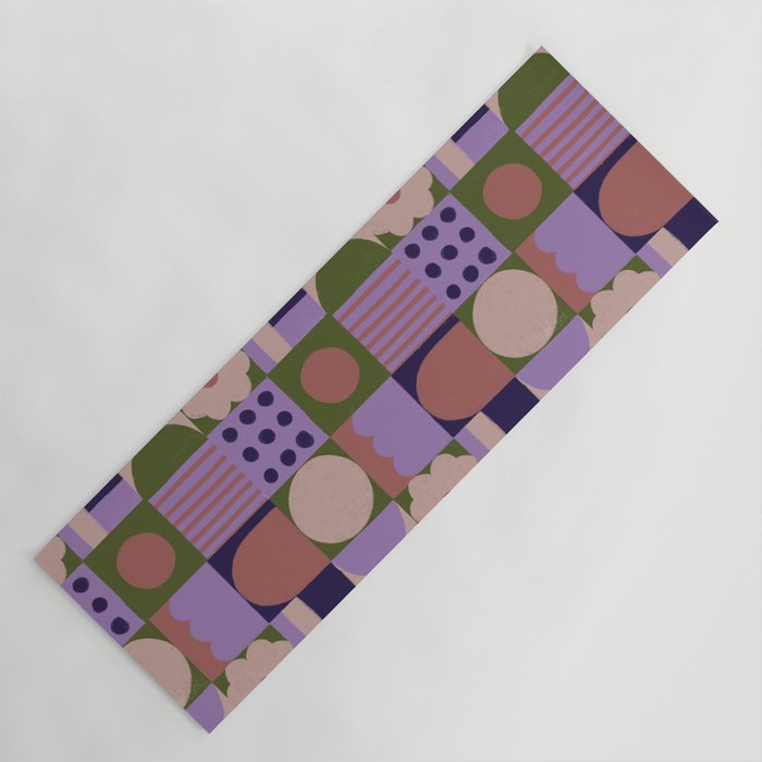 Violet tiles Yoga Mat Gallery Image 1