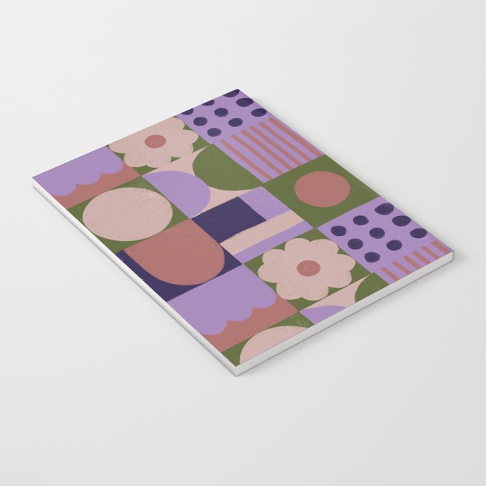 Violet tiles Notebook Gallery Image 3