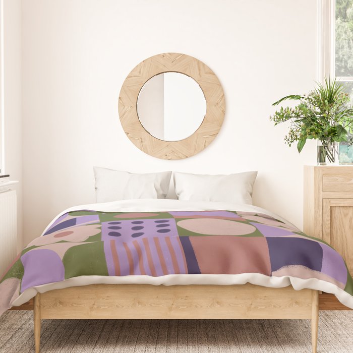 Violet tiles Duvet Cover Gallery Image 3