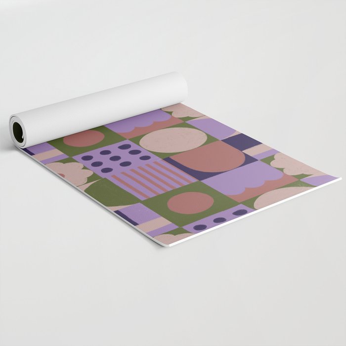 Violet tiles Yoga Mat Gallery Image 2