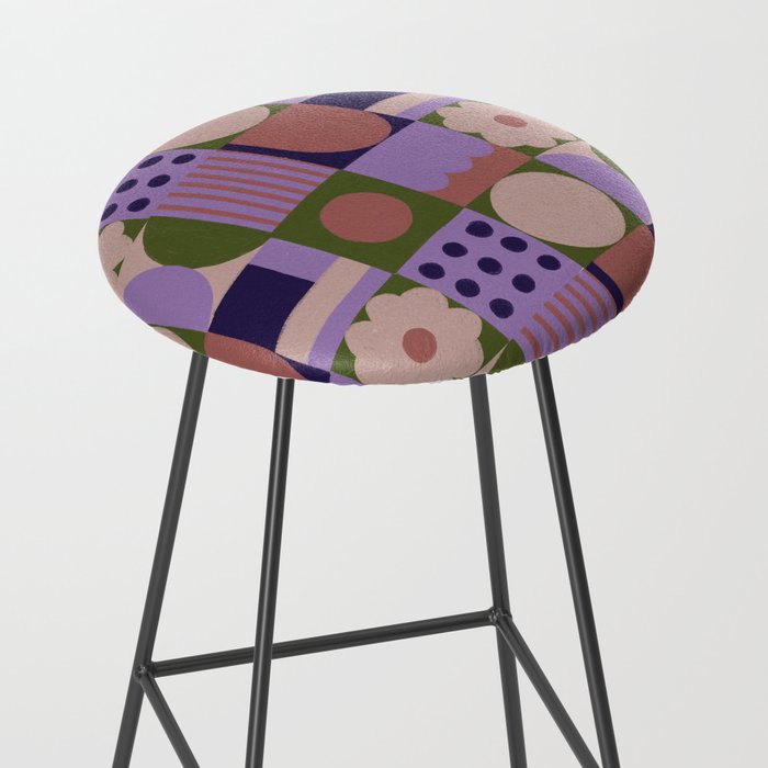 Violet tiles Stool Gallery Image 2