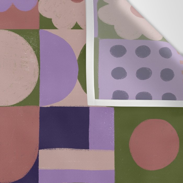 Violet tiles Wall Tapestry Gallery Image 3