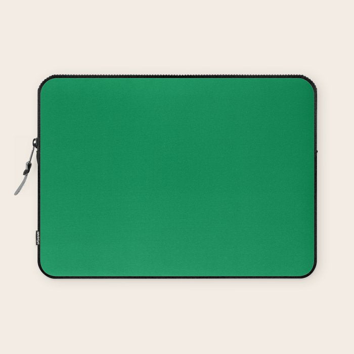 NOW FERN GREEN SOLID COLOR Laptop Sleeve Gallery Image 1