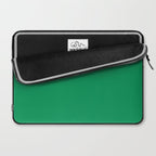 NOW FERN GREEN SOLID COLOR Laptop Sleeve Gallery Image 2