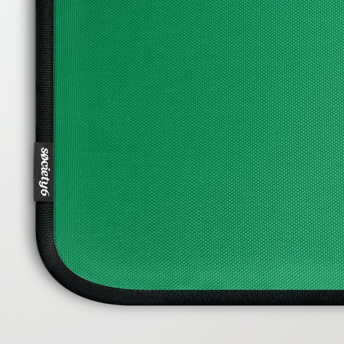 NOW FERN GREEN SOLID COLOR Laptop Sleeve Gallery Image 3