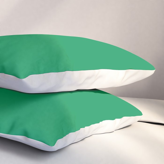 NOW FERN GREEN SOLID COLOR Pillow Sham Gallery Image 3