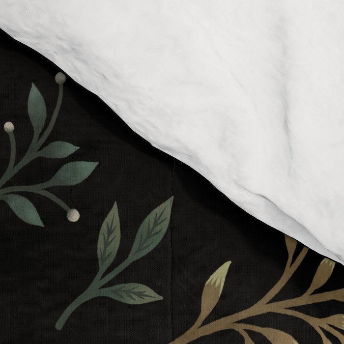 Moonlight Garden - Olive Green Comforter Gallery Image 4