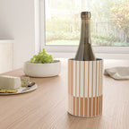 Color Block Line Abstract LXXIX Pantone Peach Fuzz Wine Chiller Gallery Image 4