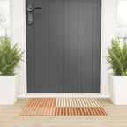 Color Block Line Abstract LXXIX Pantone Peach Fuzz Welcome Mat Gallery Image 3