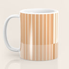 Color Block Line Abstract LXXIX Pantone Peach Fuzz Coffee Mug Gallery Image 3