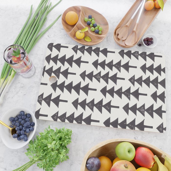 Linocut Forest Cutting Board Gallery Image 2