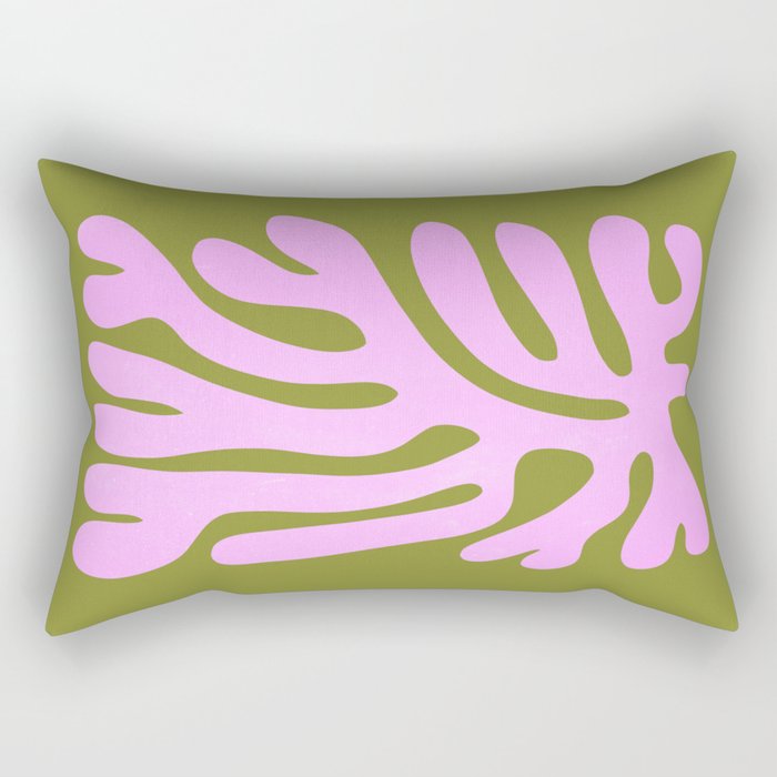 Wasabi & Lavender: Matisse Paper Cutouts 05 Rectangular Pillow Gallery Image 1