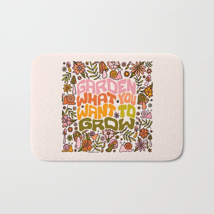 Garden What You Want to Grow Bath Mat Gallery Image 1