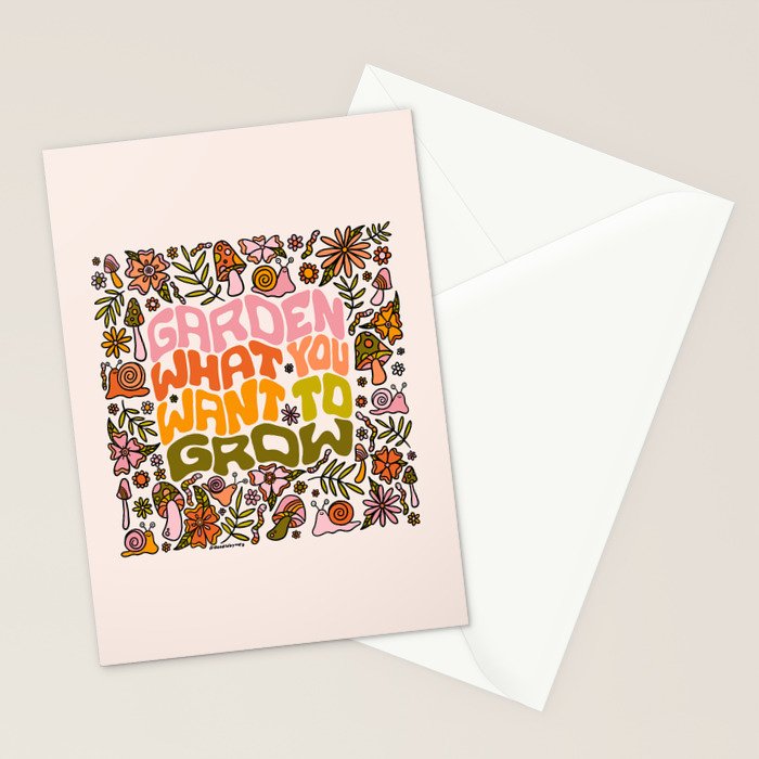 Garden What You Want to Grow Stationery Card Gallery Image 2