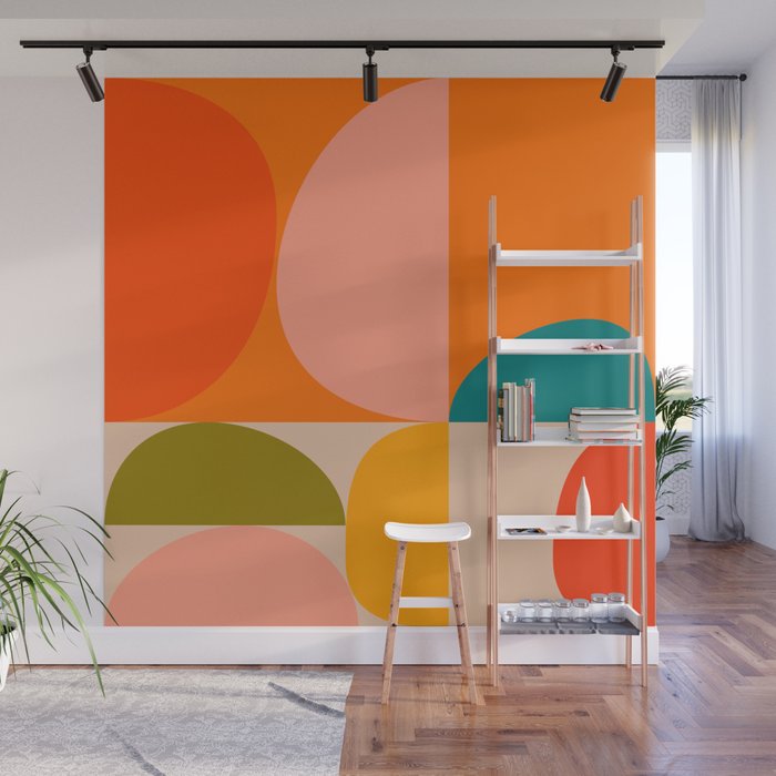Bauhaus, geometric abstraction 3 Wall Mural Gallery Image 1