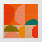 Bauhaus, geometric abstraction 3 Wood Wall Art Gallery Image 1