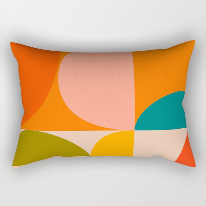 Bauhaus, geometric abstraction 3 Rectangular Pillow Gallery Image 1