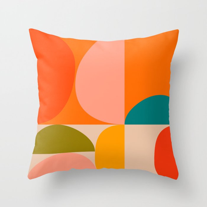 Bauhaus, geometric abstraction 3 Throw Pillow Gallery Image 6