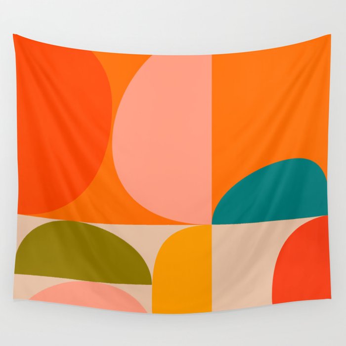 Bauhaus, geometric abstraction 3 Wall Tapestry Gallery Image 1