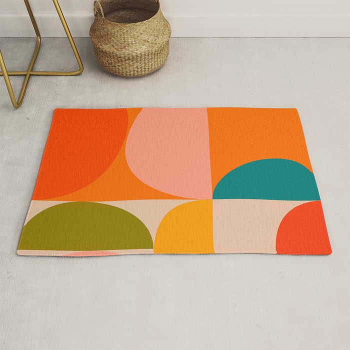 Bauhaus, geometric abstraction 3 Rug Gallery Image 1