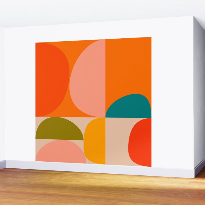 Bauhaus, geometric abstraction 3 Wall Mural Gallery Image 2