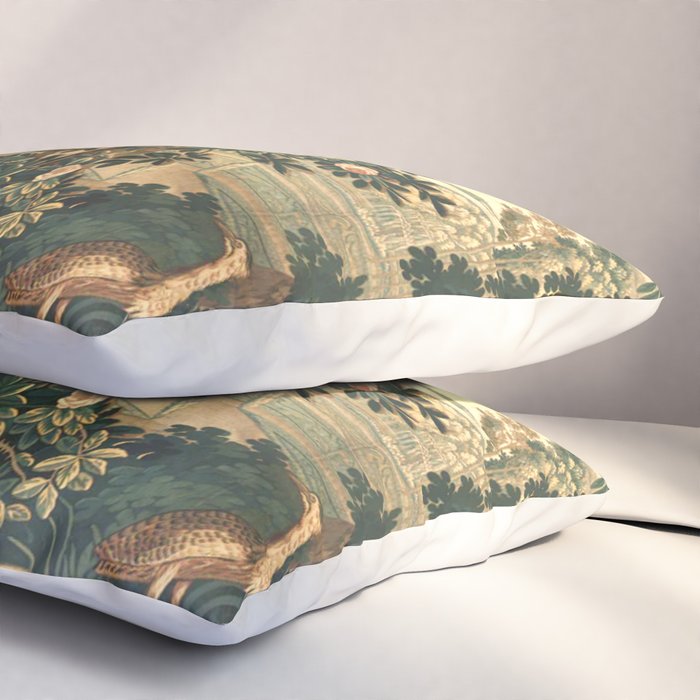The Widow Guillaume Werniers Verdure Château & Garden Tapestry Pillow Sham Gallery Image 3