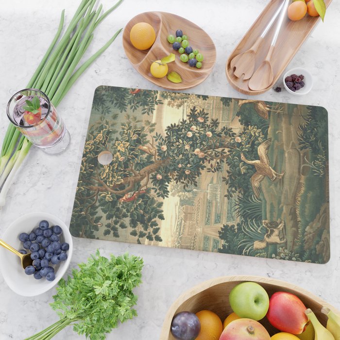 The Widow Guillaume Werniers Verdure Château & Garden Tapestry Cutting Board Gallery Image 2