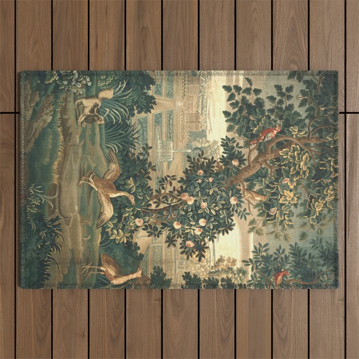 The Widow Guillaume Werniers Verdure Château & Garden Tapestry Outdoor Rug Gallery Image 1