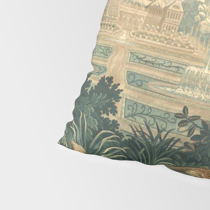 The Widow Guillaume Werniers Verdure Château & Garden Tapestry Pillow Sham Gallery Image 4