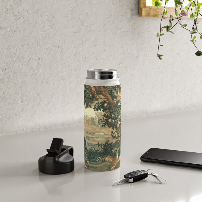 The Widow Guillaume Werniers Verdure Château & Garden Tapestry Water Bottle Gallery Image 4