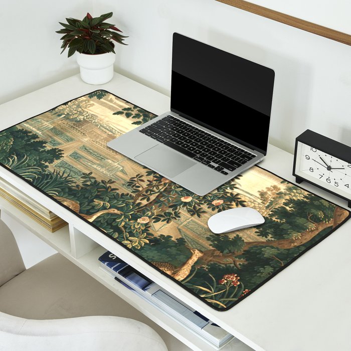 The Widow Guillaume Werniers Verdure Château & Garden Tapestry Desk Mat Gallery Image 2