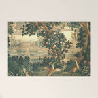 The Widow Guillaume Werniers Verdure Château & Garden Tapestry Welcome Mat Gallery Image 1