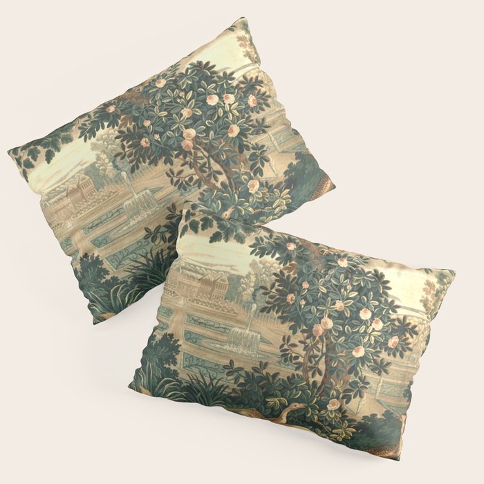 The Widow Guillaume Werniers Verdure Château & Garden Tapestry Pillow Sham Gallery Image 3