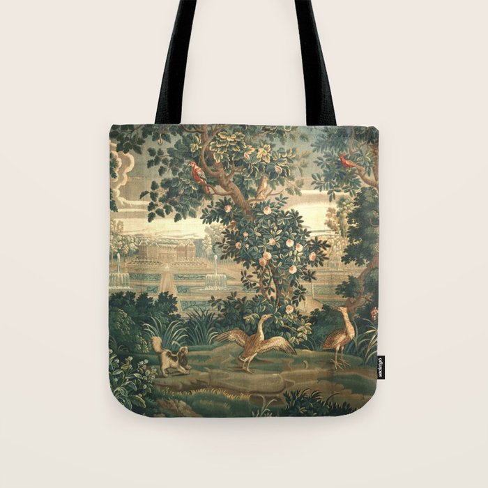 The Widow Guillaume Werniers Verdure Château & Garden Tapestry Tote Bag Gallery Image 1