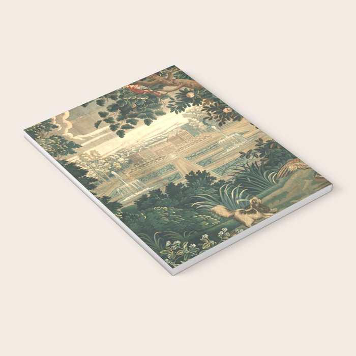 The Widow Guillaume Werniers Verdure Château & Garden Tapestry Notebook Gallery Image 3