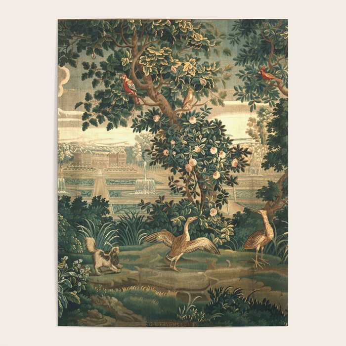 The Widow Guillaume Werniers Verdure Château & Garden Tapestry Poster Gallery Image 4
