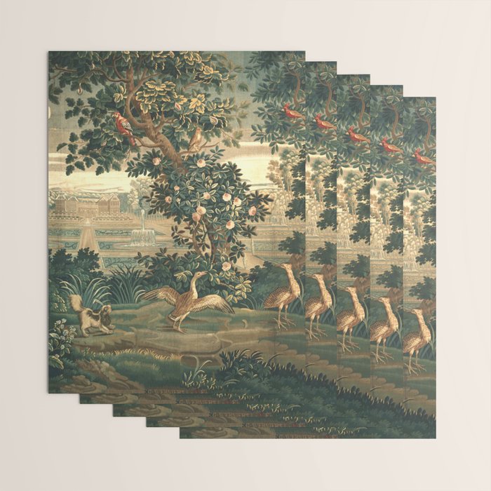 The Widow Guillaume Werniers Verdure Château & Garden Tapestry Wrapping Paper Gallery Image 3