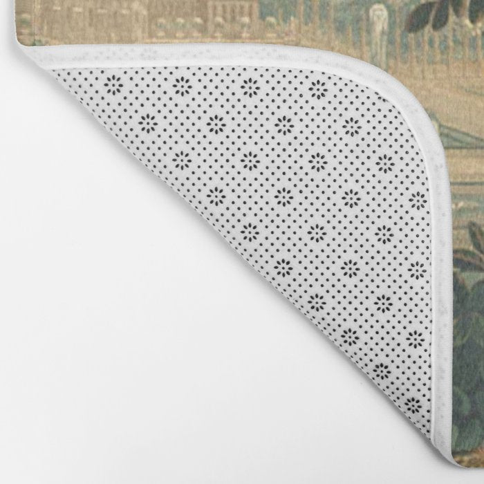 The Widow Guillaume Werniers Verdure Château & Garden Tapestry Bath Mat Gallery Image 2