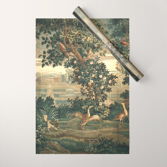The Widow Guillaume Werniers Verdure Château & Garden Tapestry Wrapping Paper Gallery Image 1