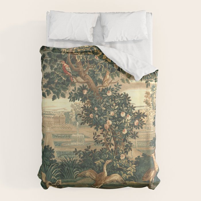The Widow Guillaume Werniers Verdure Château & Garden Tapestry Duvet Cover Gallery Image 1