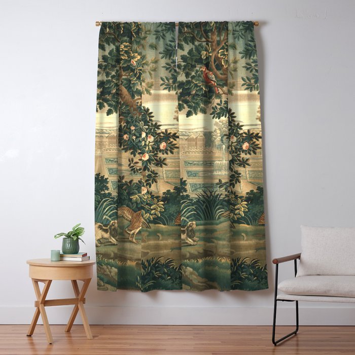 The Widow Guillaume Werniers Verdure Château & Garden Tapestry Window Curtain Gallery Image 5