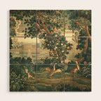 The Widow Guillaume Werniers Verdure Château & Garden Tapestry Wood Wall Art Gallery Image 1