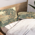 The Widow Guillaume Werniers Verdure Château & Garden Tapestry Pillow Sham Gallery Image 2