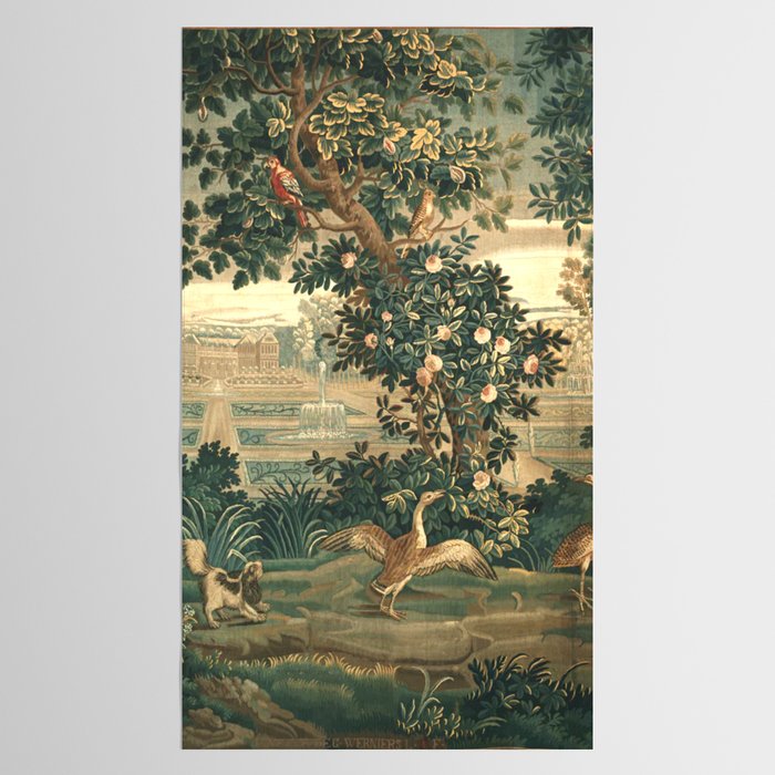The Widow Guillaume Werniers Verdure Château & Garden Tapestry Tablecloth Gallery Image 2