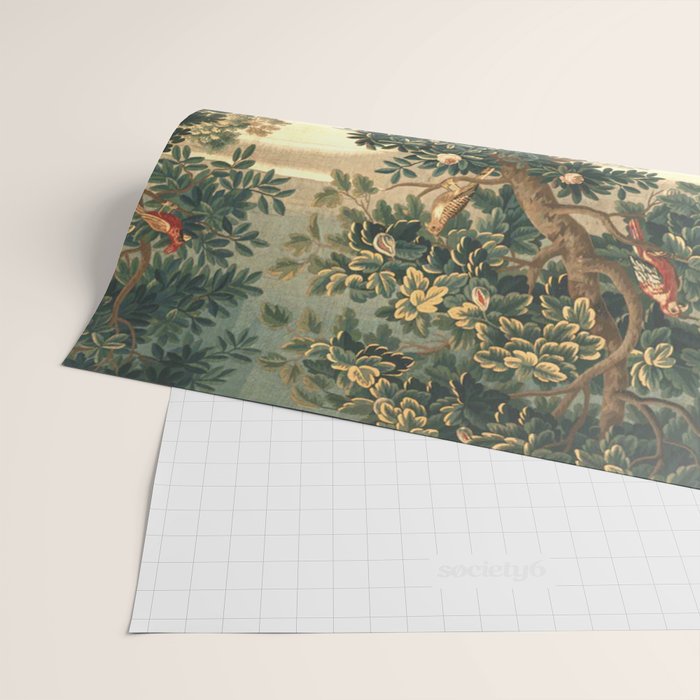 The Widow Guillaume Werniers Verdure Château & Garden Tapestry Wrapping Paper Gallery Image 2