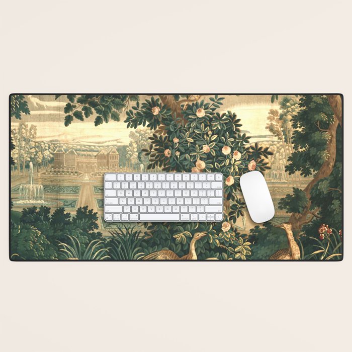 The Widow Guillaume Werniers Verdure Château & Garden Tapestry Desk Mat Gallery Image 1