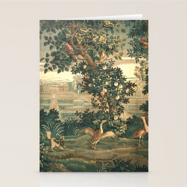 The Widow Guillaume Werniers Verdure Château & Garden Tapestry Stationery Card Gallery Image 1
