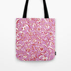 Painterly Florals - Red Orchid Tote Bag Gallery Image 1